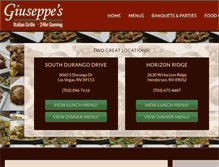 Tablet Screenshot of giuseppeslv.com